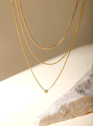 Golden Trio Necklace