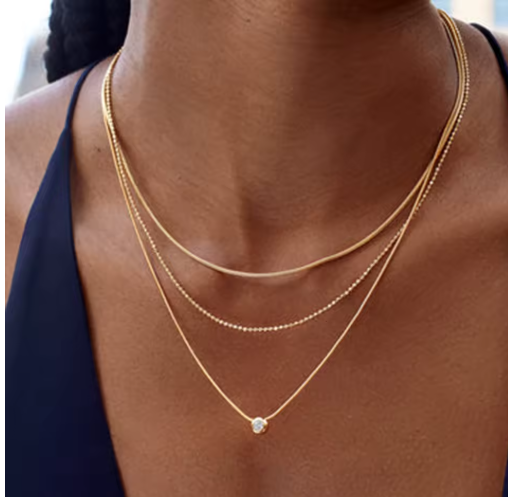 Golden Trio Necklace