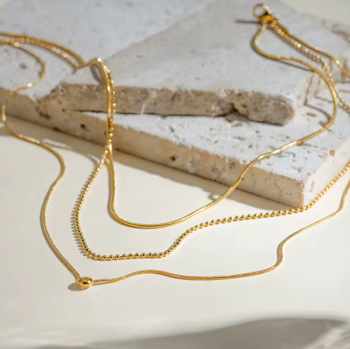 Golden Trio Necklace