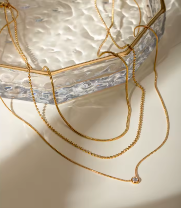 Golden Trio Necklace